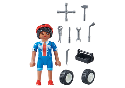 MECHANIC FIGURE WITH TOOLS