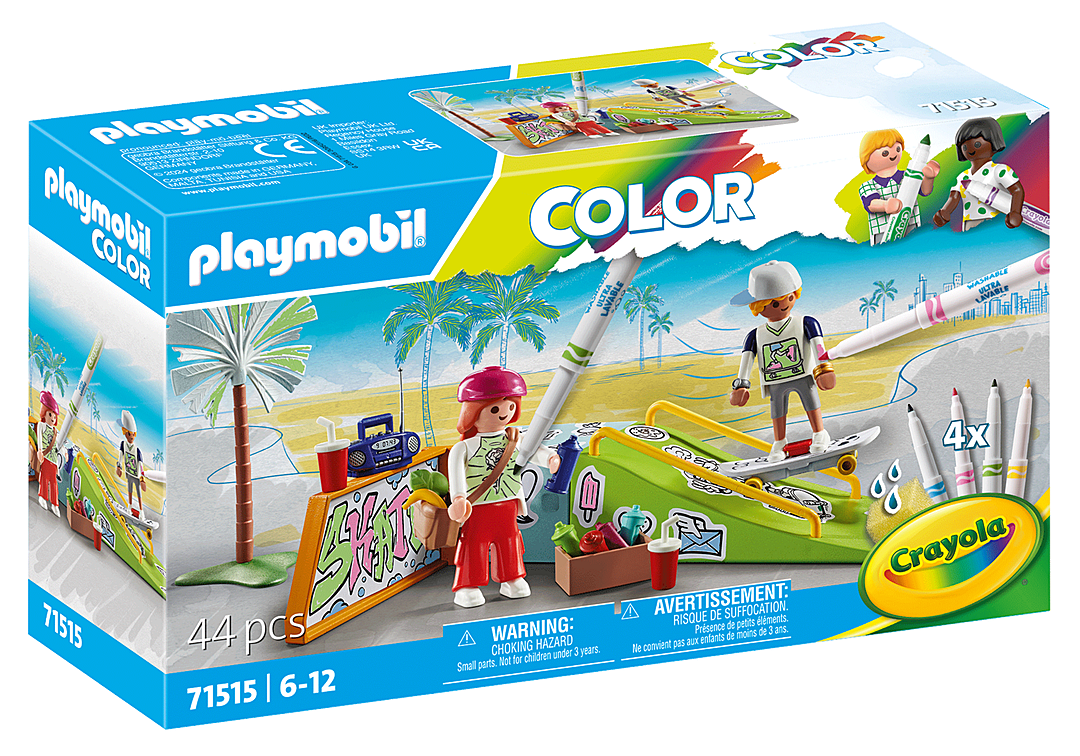 SKATEBOARDERS WITH RAMP "PLAYMOBIL COLOR" 