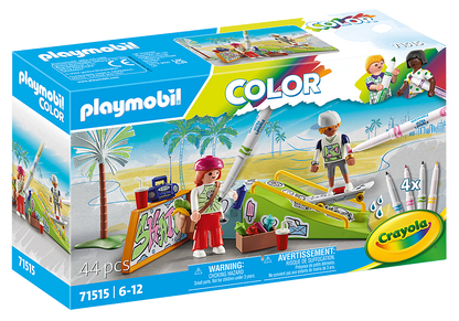 SKATEBOARDERS WITH RAMP "PLAYMOBIL COLOR" 