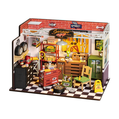 DIY MINIATURE CONSTRUCTION GARAGE WORKSHOP