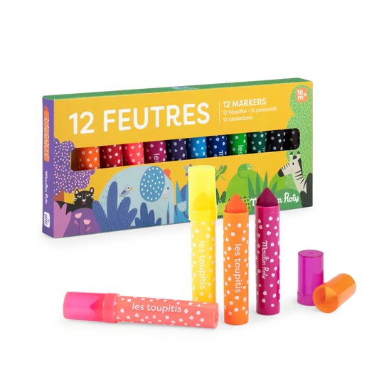 12 FEUTRES POUR TOUT-PETITS "LES TOUPITIS"