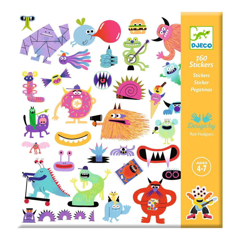 160 "MONSTERS" STICKERS
