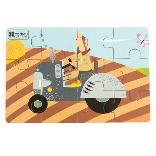 4 CASSE-TÊTES EN BOIS "TRANSPORTS"