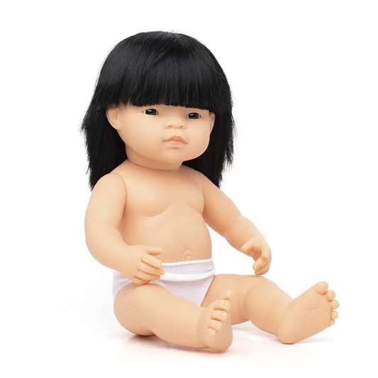 38 CM BLACK HAIR GIRL DOLL