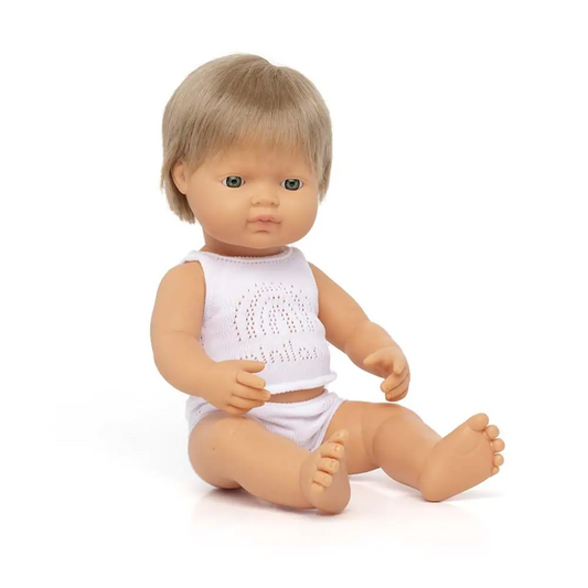 38 CM BLOND BOY DOLL