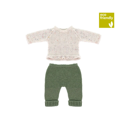 KNITTED SWEATER AND PANTS FOR 32 CM DOLL