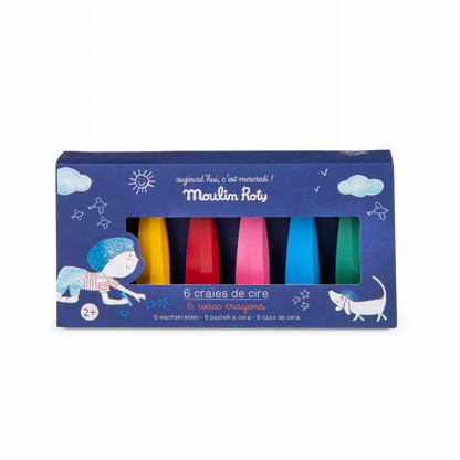 6 WAX PENCILS "TODAY IS WEDNESDAY"