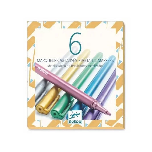6 METALLIC MARKERS 
