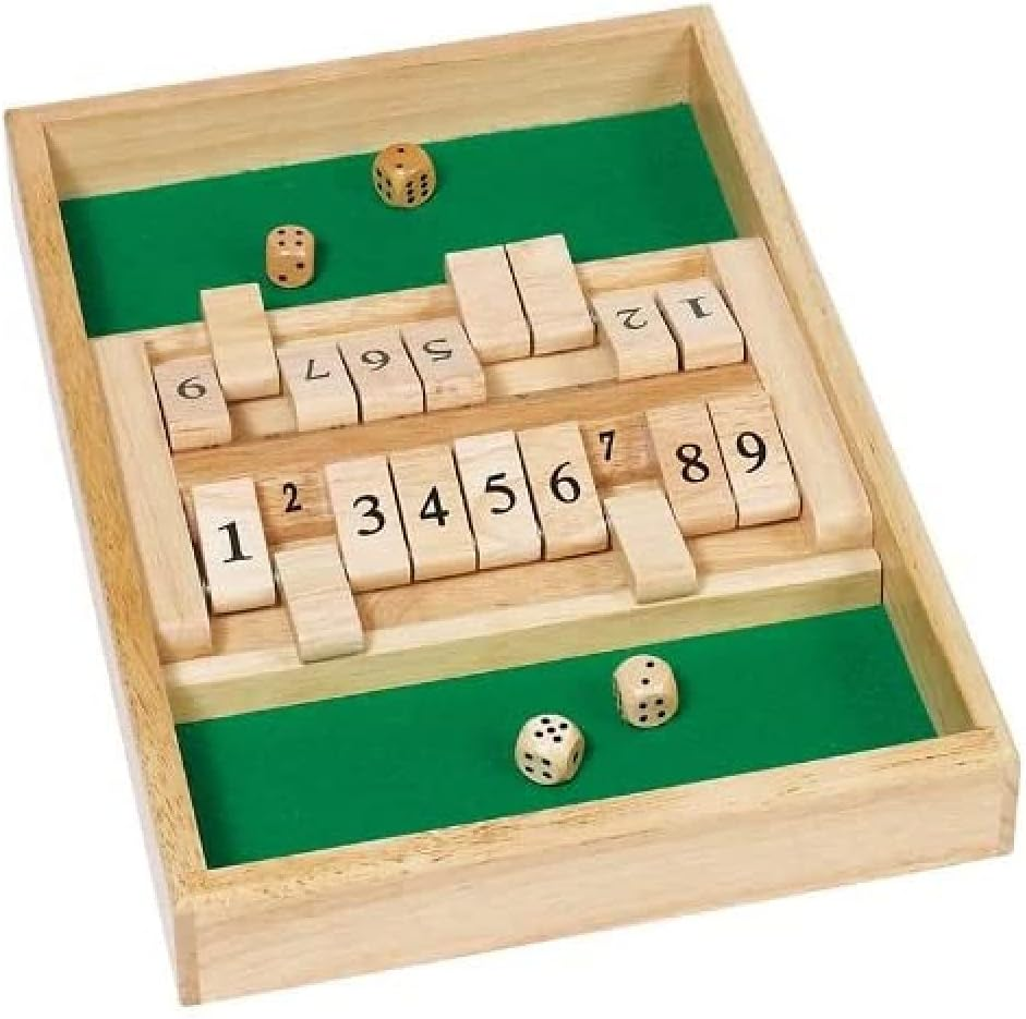 "SHUT THE BOX" DOUBLE EN BOIS