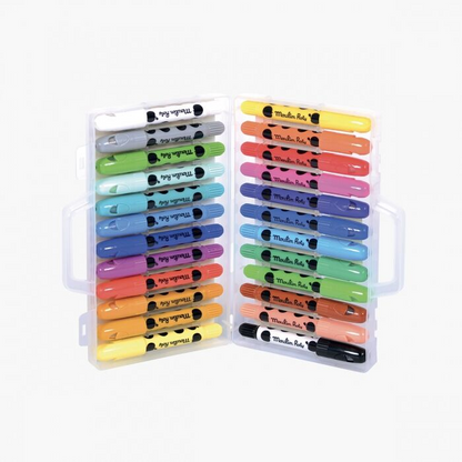 BOX OF 24 "LES POPIPOP" WAX CRAYONS