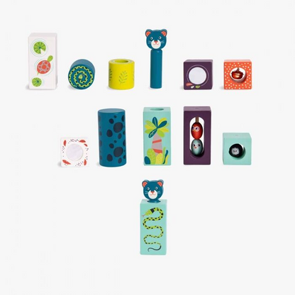 WOODEN ACTIVITY CUBES "IN THE JUNGLE"