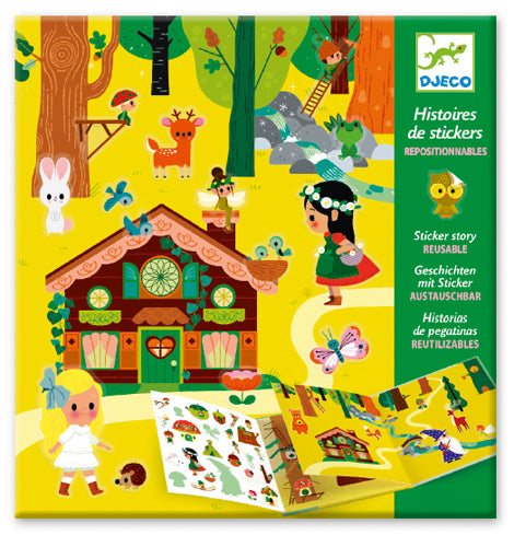 HISTOIRES DE STICKERS REPOSITIONNABLES "LA FORÊT MAGIQUE"