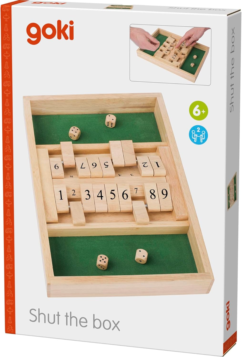 "SHUT THE BOX" DOUBLE EN BOIS