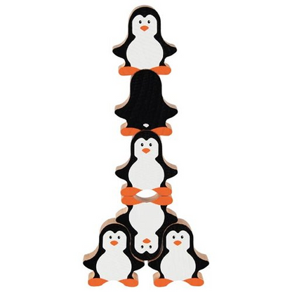 WOODEN PENGUIN STACKING GAME