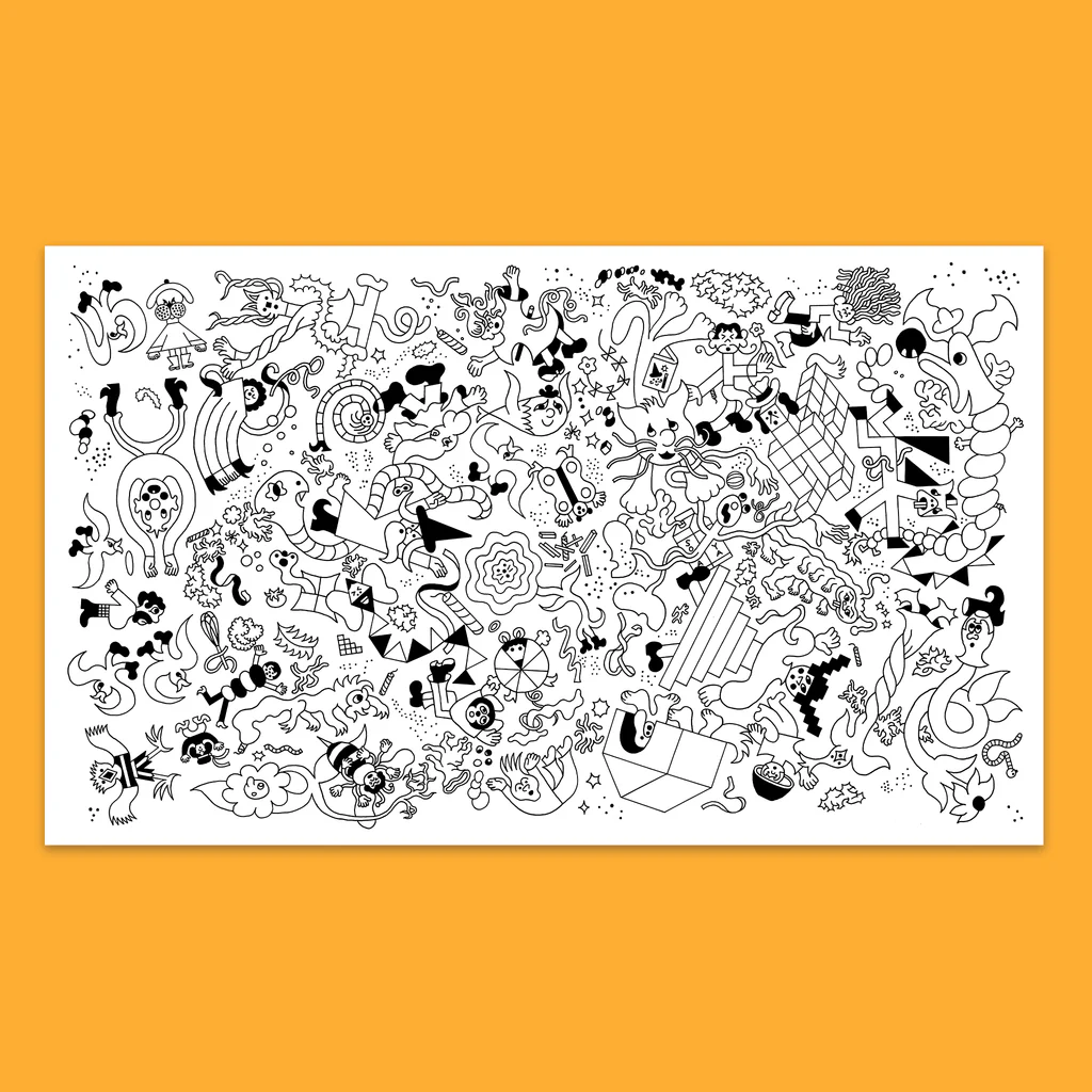 GIANT COLORING POSTER "PLAYGROUND"