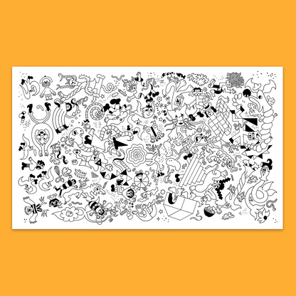 GIANT COLORING POSTER "PLAYGROUND"