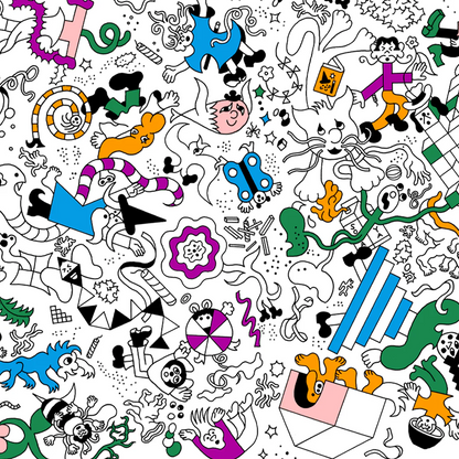 GIANT COLORING POSTER "PLAYGROUND"