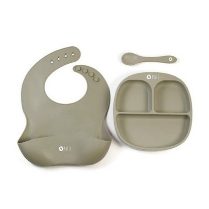3-PIECE "PETIT GLUTON" SAGE DISHWARE SET