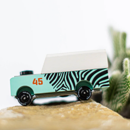 CANDYCAR WOODEN ZEBRA CAR