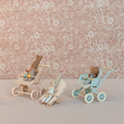 PINK BABY MOUSE STROLLER 