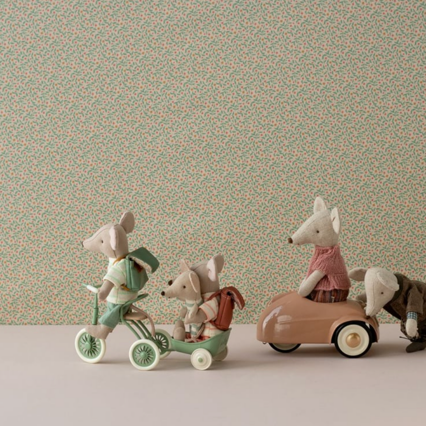 TRICYCLE ET ABRI VERT POUR SOURIS