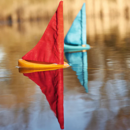SMALL WOODEN SAILING BOAT