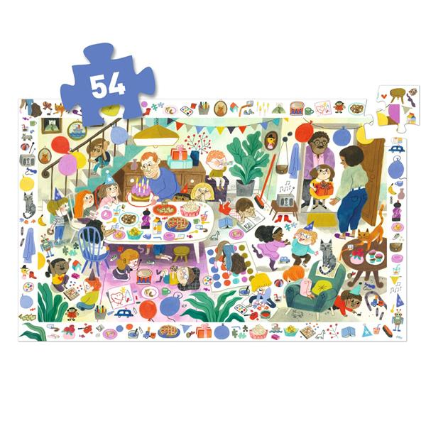 OBSERVATION PUZZLE "THE BIRTHDAY PARTY" 54 PCS