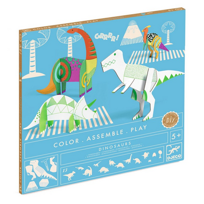 COLOR ASSEMBLE PLAY DINOSAURES