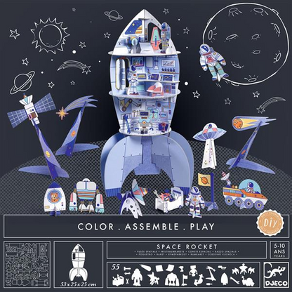 COLOR ASSEMBLE PLAY "SPACE ROCKET" 
