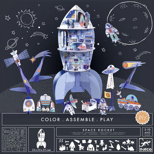 COLOR ASSEMBLE PLAY "SPACE ROCKET" 