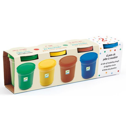 4 jars of "natural" modeling clay