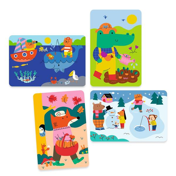 COLORIAGES MAGIQUES À L'EAU "4 SAISONS"