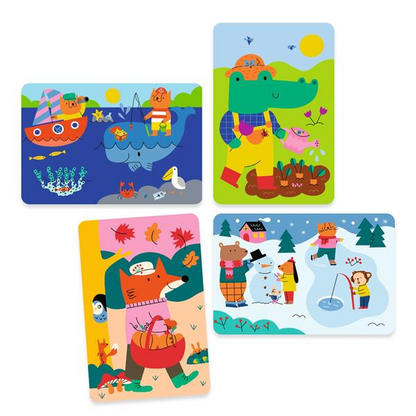 COLORIAGES MAGIQUES À L'EAU "4 SAISONS"