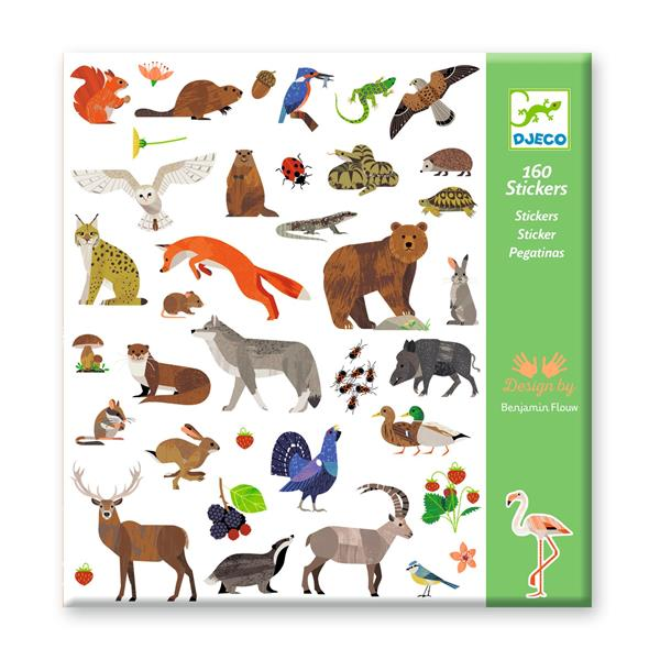 160 "WILDLIFE" STICKERS