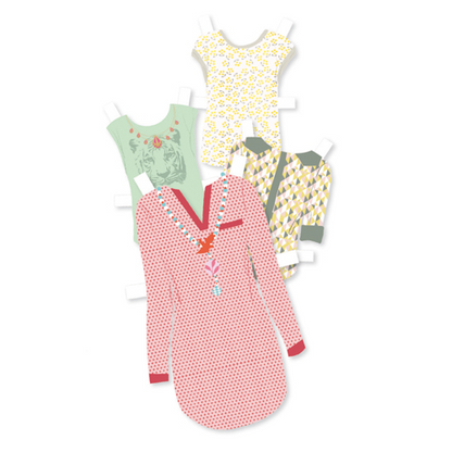 THE FASHION "THE BIG DRESSING ROOM" PAPER DOLLS