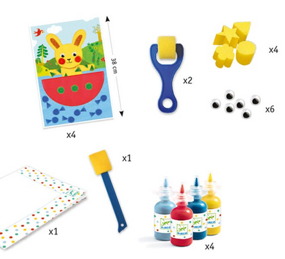 SPONGE PAINTING "CUDDLY TOY ADVENTURE"