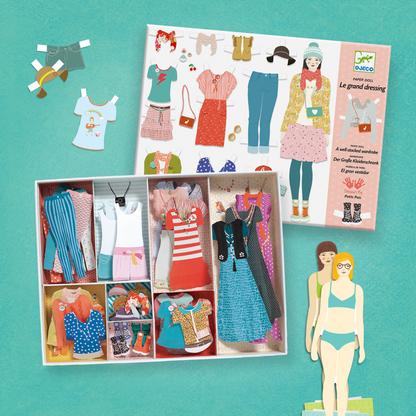 THE FASHION "THE BIG DRESSING ROOM" PAPER DOLLS