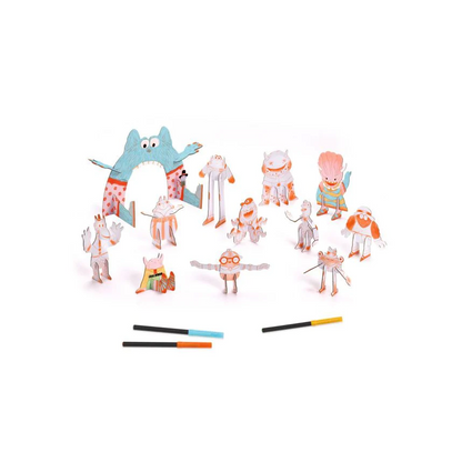 COLOR ASSEMBLE PLAY “TEAM MONSTERS” 