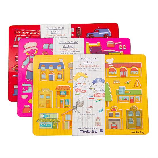 "TODAY IS WEDNESDAY!" DRAWING STENCIL SET 