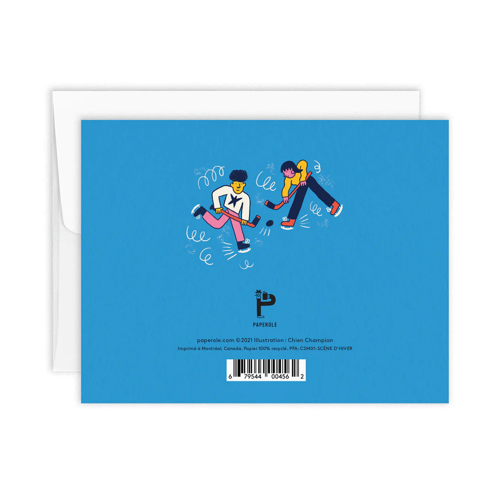 WINTER SCENE WISHING CARD