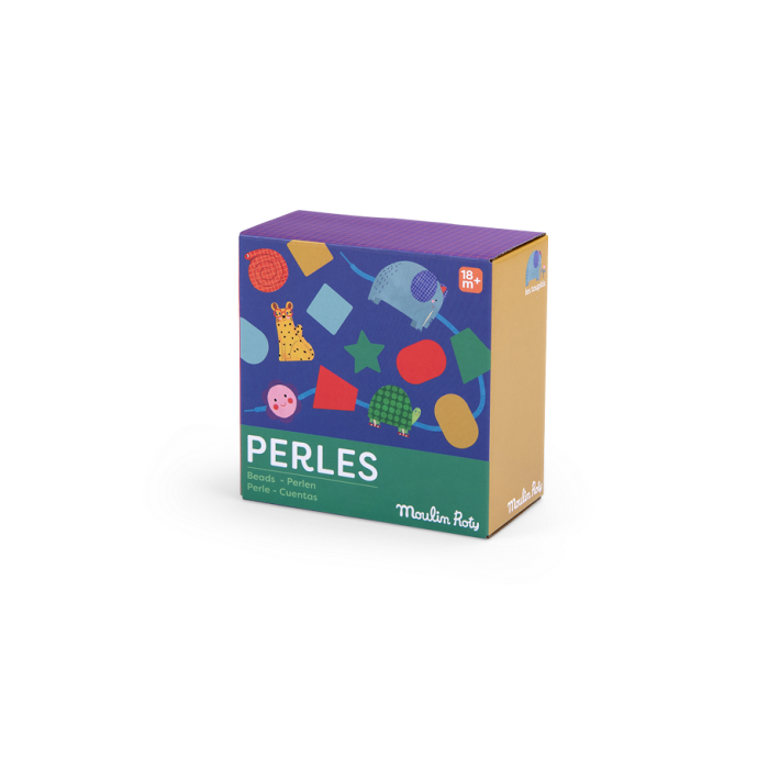 "LES TOUPITIS" WOODEN BEAD THREADING GAME