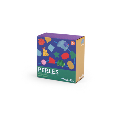 "LES TOUPITIS" WOODEN BEAD THREADING GAME