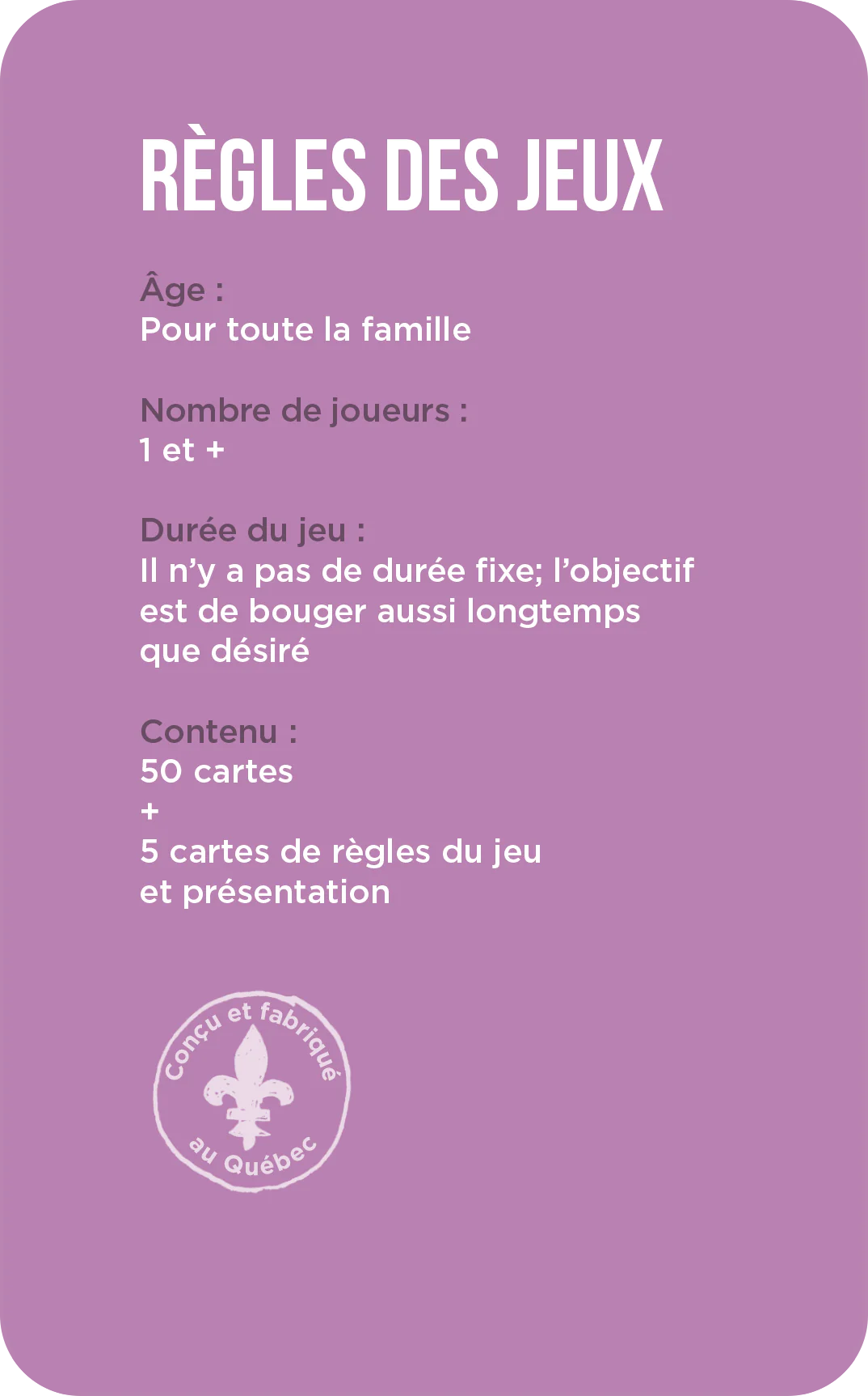 IMAGINE AND CREATE “OUR GOOD MOMENTS” FRENCH ONLY