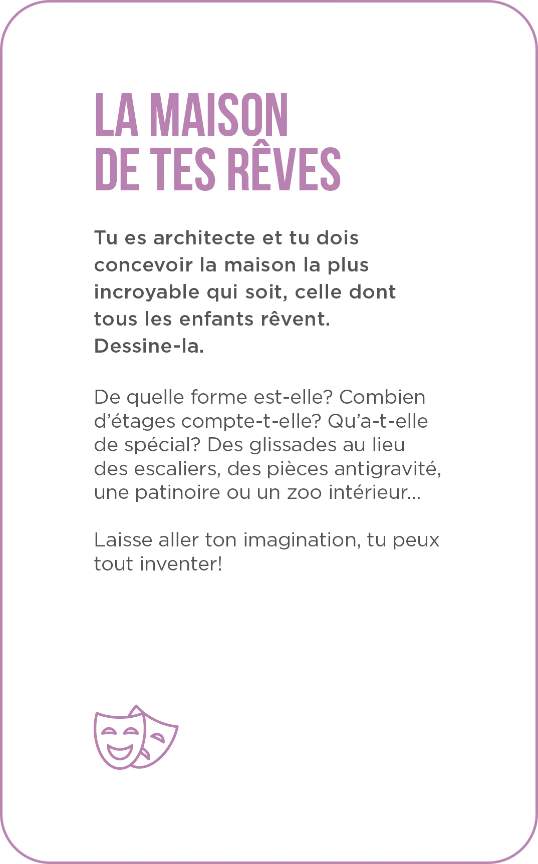 IMAGINE AND CREATE “OUR GOOD MOMENTS” FRENCH ONLY