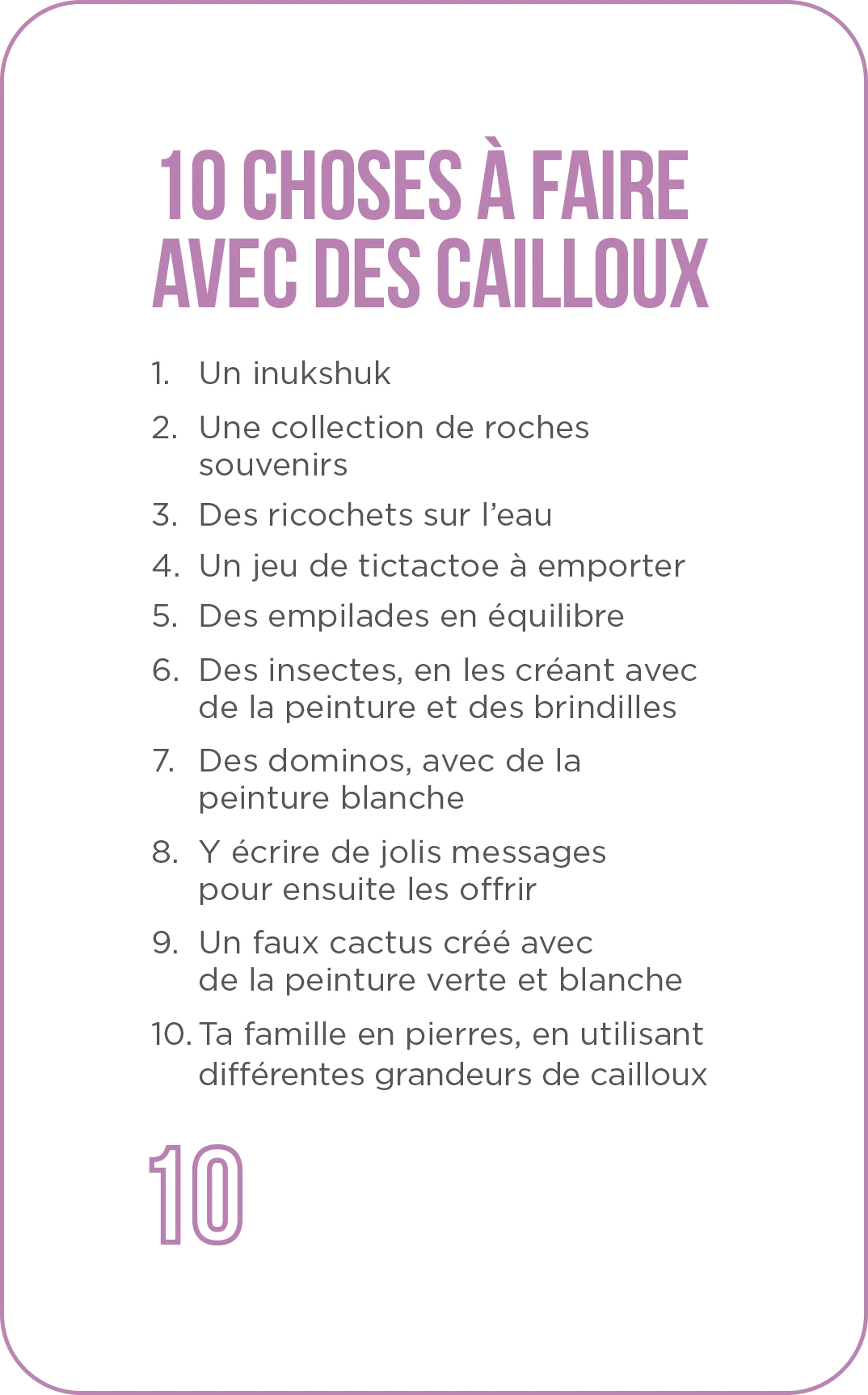 IMAGINE AND CREATE “OUR GOOD MOMENTS” FRENCH ONLY