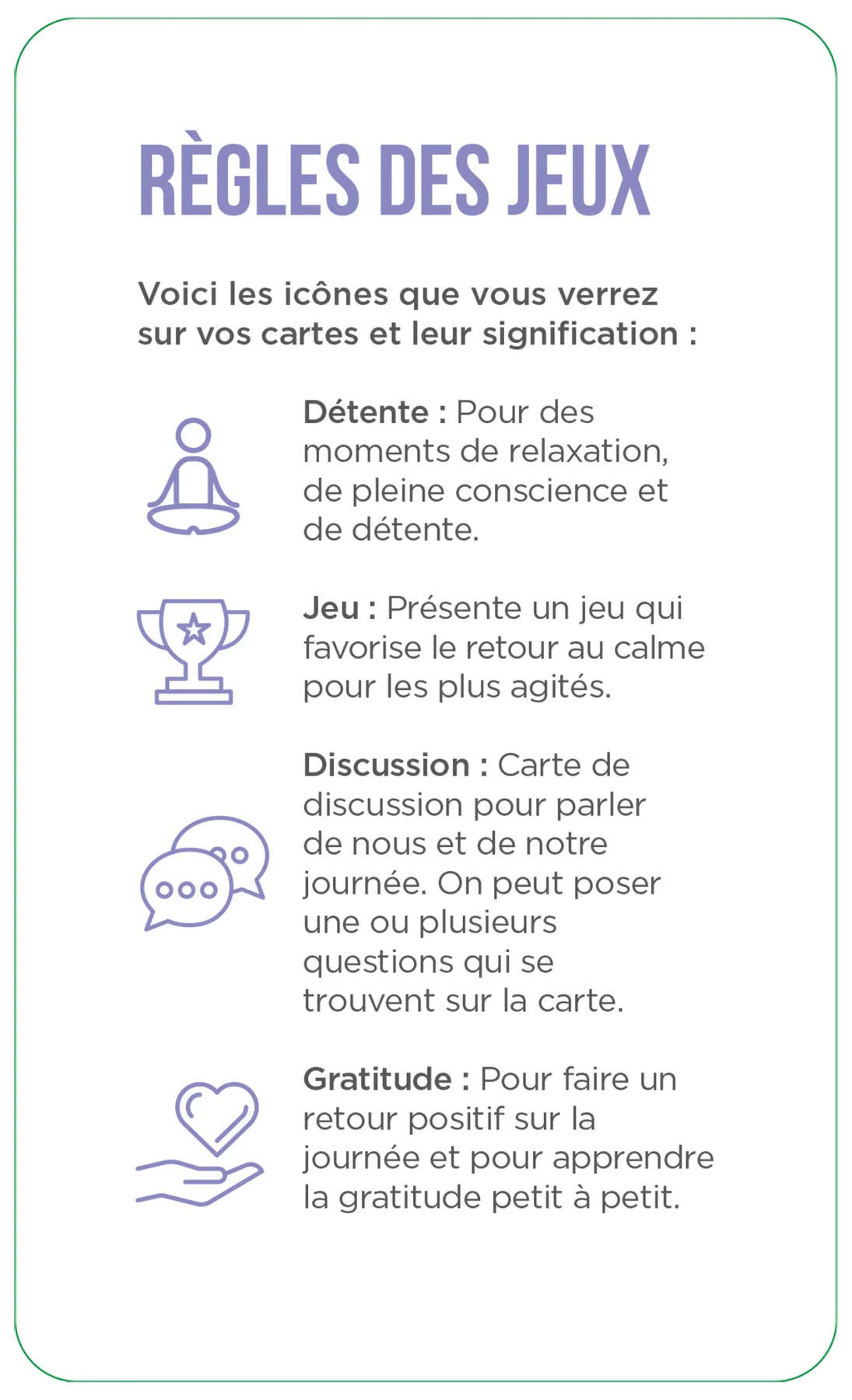 BEFORE GOING TO BED "OUR GOOD TIMES" FRENCH ONLY