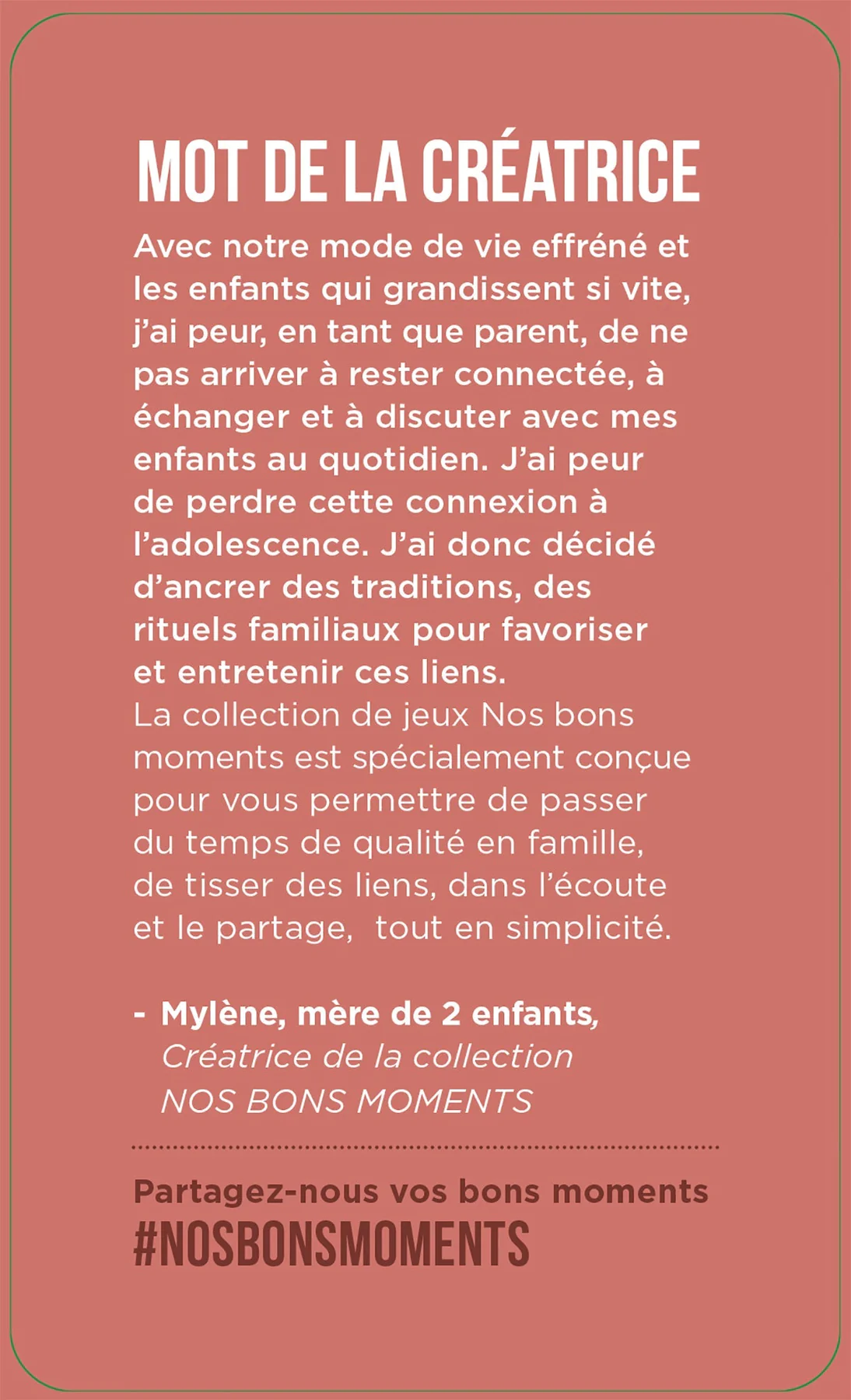 FAR FROM THE SCREENS "OUR GOOD TIMES"  FRENCH ONLY