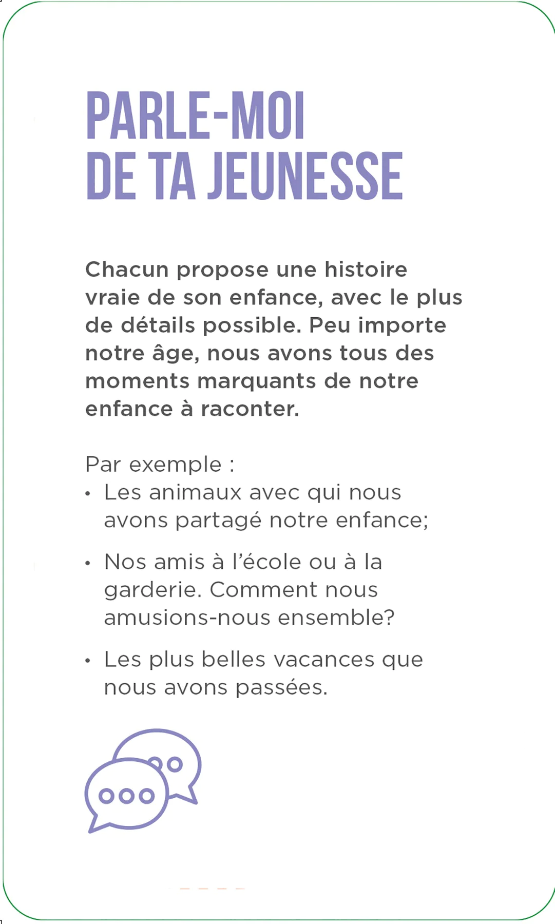 BEFORE GOING TO BED "OUR GOOD TIMES" FRENCH ONLY