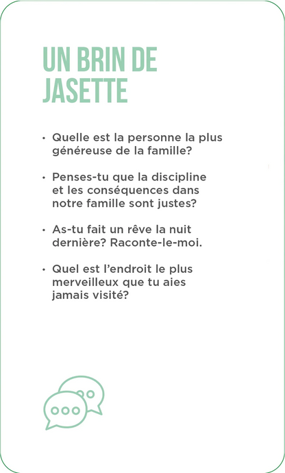 AT MEAL TIME "OUR GOOD TIMES" FRENCH ONLY