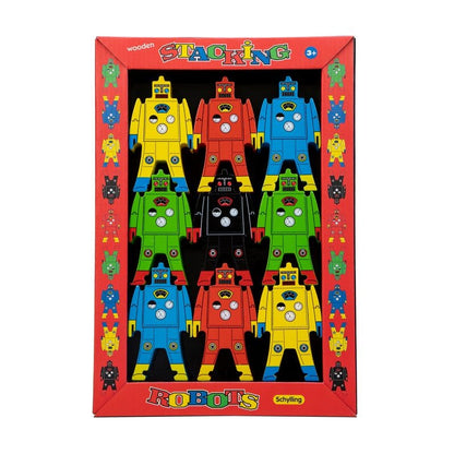 WOODEN STACKABLE ROBOTS